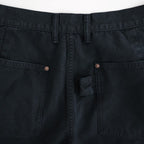 DUCK CLOTH DOUBLE KNEE PAINTER #INK BLACK(FADED) [PMAW-PT06]