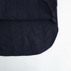 Grandad Collar Dobby Stripe Shirt #Navy [6061-1103]