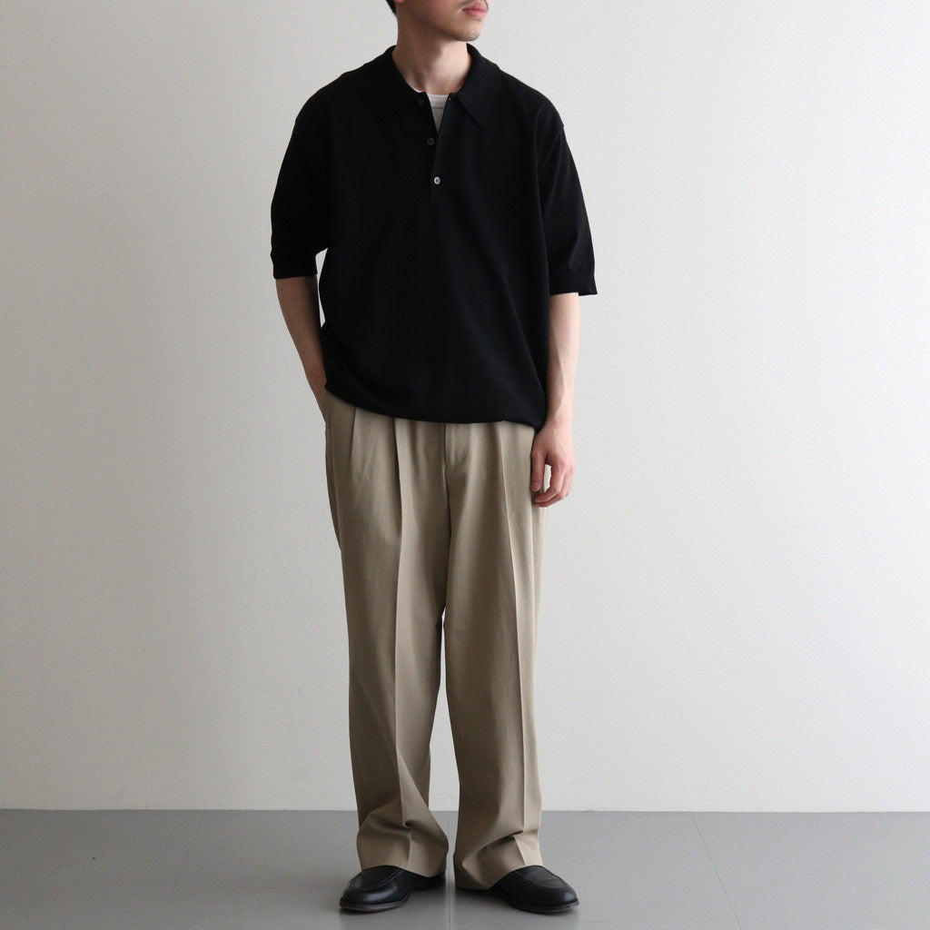 THE SEAISLAND COTTON POLO S/S #BLACK [BN-25SM-057] - Diffusion