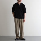 THE SEAISLAND COTTON POLO S/S #BLACK [BN-25SM-057]