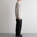 WASHED HIGH COUNT LINEN POLO #NATURAL [BN-26SM-022]