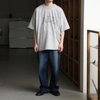 ALE-Y 88/12 Print Tee WIDE #HeatherGrey×Fade/Grey-PT [bROOTS25S36S26A]