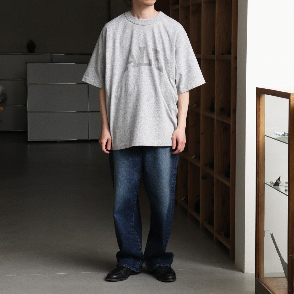 ALE-Y 88/12 Print Tee WIDE #HeatherGrey×Fade/Grey-PT [bROOTS25S36S26A]