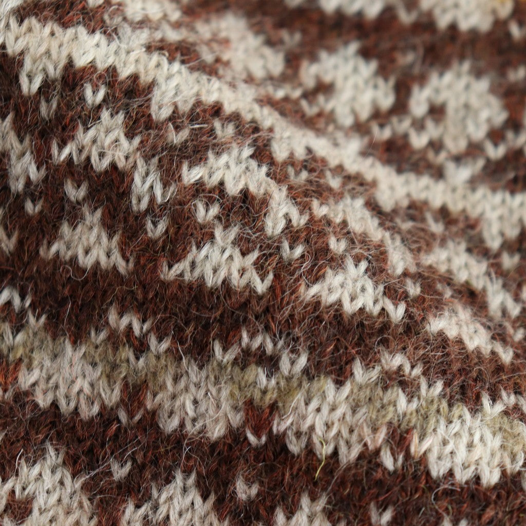 FAIR ISLE SWEATER #BEIGE [PMAS-KN05]