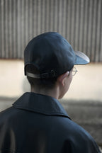 STEERHIDE CURVED VISOR CAP - LAPHROIG (EXCLUSIVE) #BLACK [X01009]