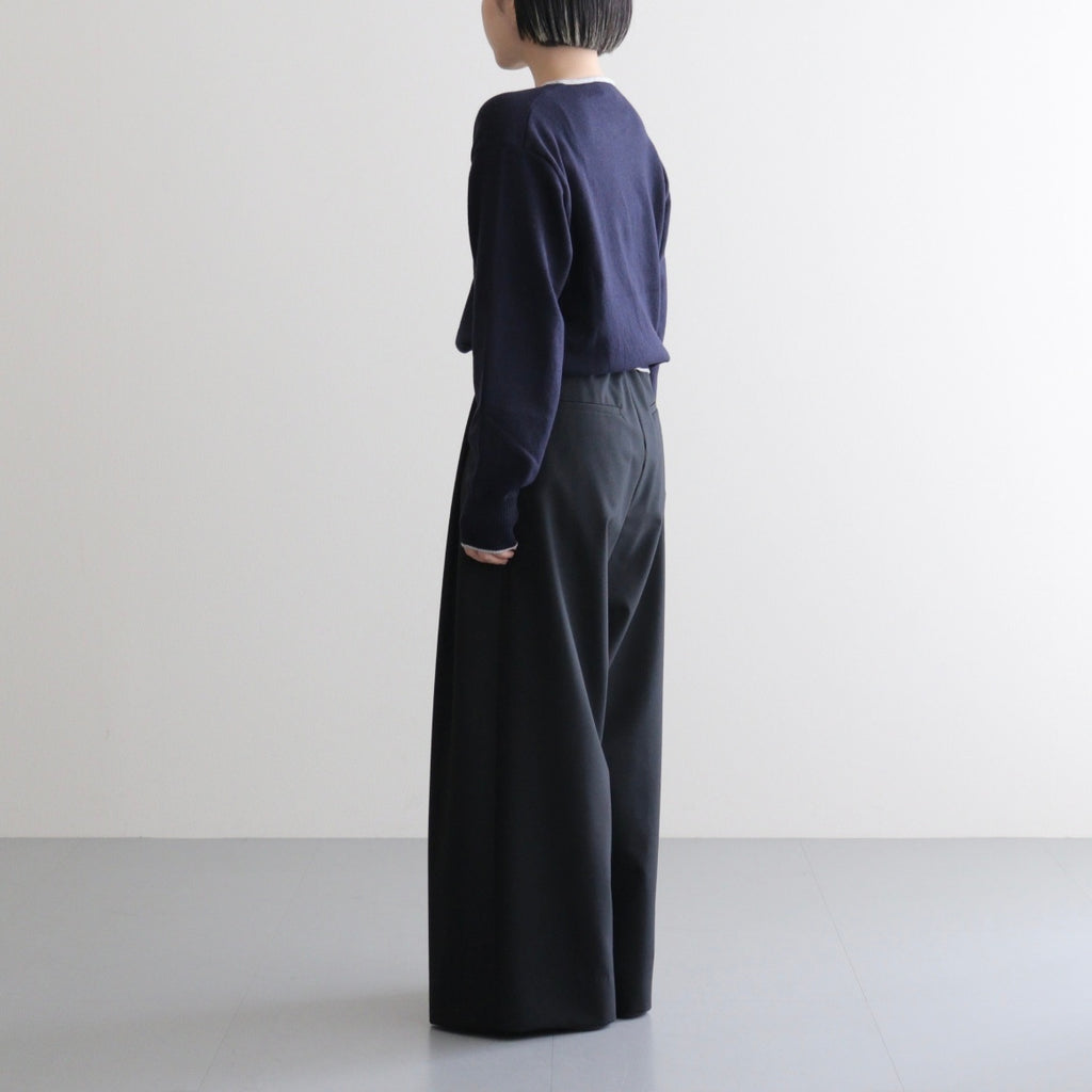 羊绒亨利领衫 - Diffusion 独家款 #海军蓝×浅灰色 [NEP-AW2520B]