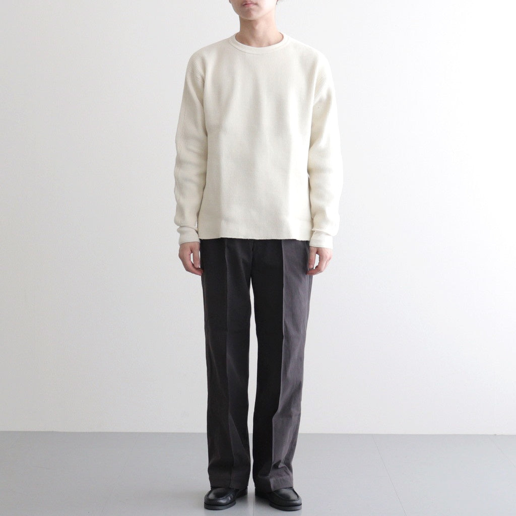 FRONT TUCK ARMY TROUSER #BLACK [252OJ-PT07]