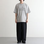 ALE-Y 88/12 Print Tee WIDE #HeatherGrey×Fade/Grey-PT [bROOTS25S36S26A]