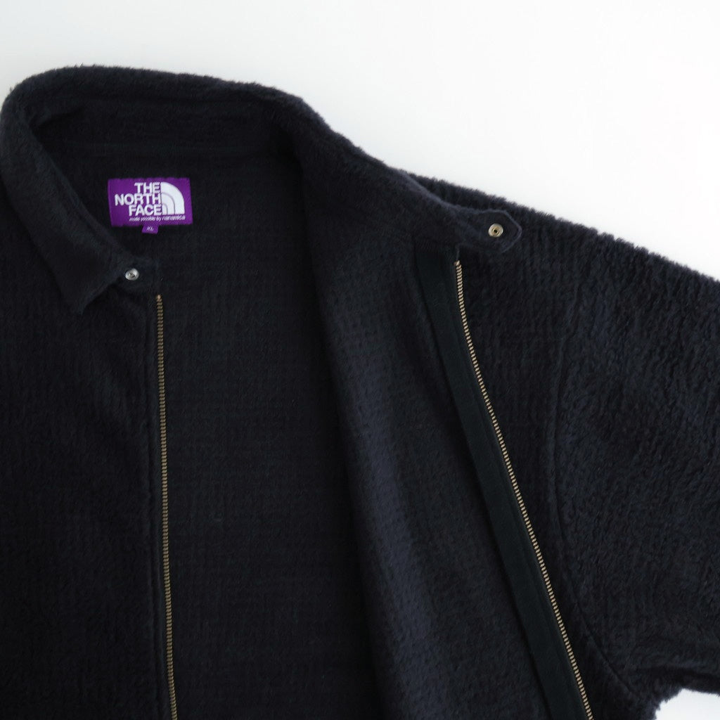 POLARTEC Wool Fleece Sweater Jacket #Black [N25FA051]