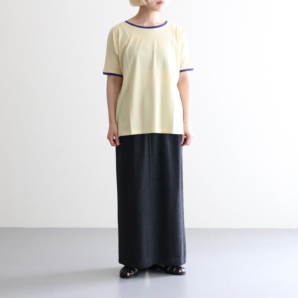PIMA MOKLODI RINGER TEE #YELLOW × BLUE [26S-BIS-CS61]