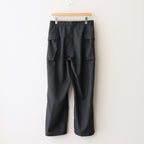HOPSACK WIDE POCKET TROUSERS #CHARCOAL [PMAT-PT06]