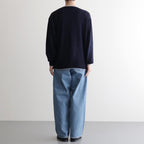 Cashmere Henleyneck - Diffusion Exclusive #Navy×Lt.Gray [NEP-AW2520B]