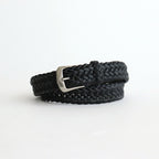 LEATHER MESH BELT #BLACK [PMAT-AC07]