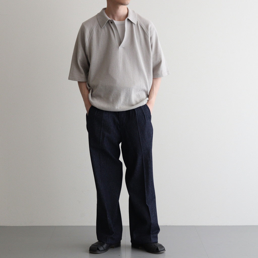 Washi Cotton Knit Polo Shirt #BEIGE [NEP-SS2530M]