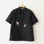 SILK NEP CLOTH SOUVENIR SHIRTS (Short-sleeve) #ONYX [251OJ-SH14]