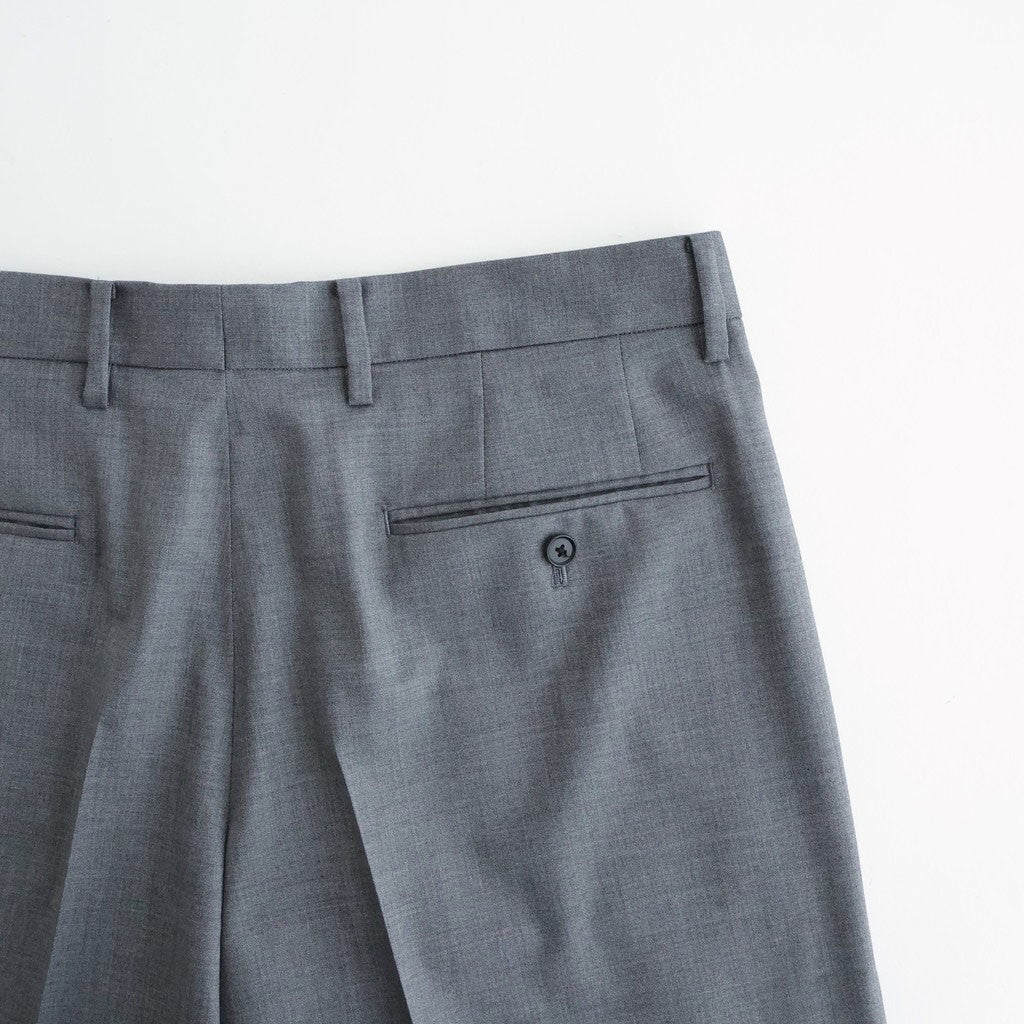 SUPER120'S CHAMBRAY WOOL 3TACK TR #020 GREY [17061 40031]