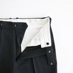 REGULAR FIT STRAIGHT TROUSERS #GRAY BIRD’S-EYE [M26C10PT03C]