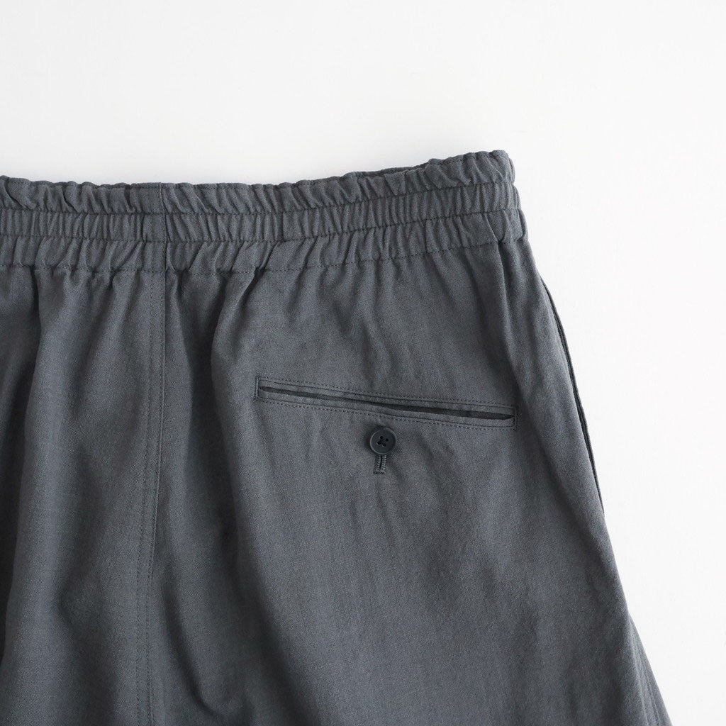 Wool Cupro Easy Wide Trousers #Khaki Gray [NEP-SS2606]