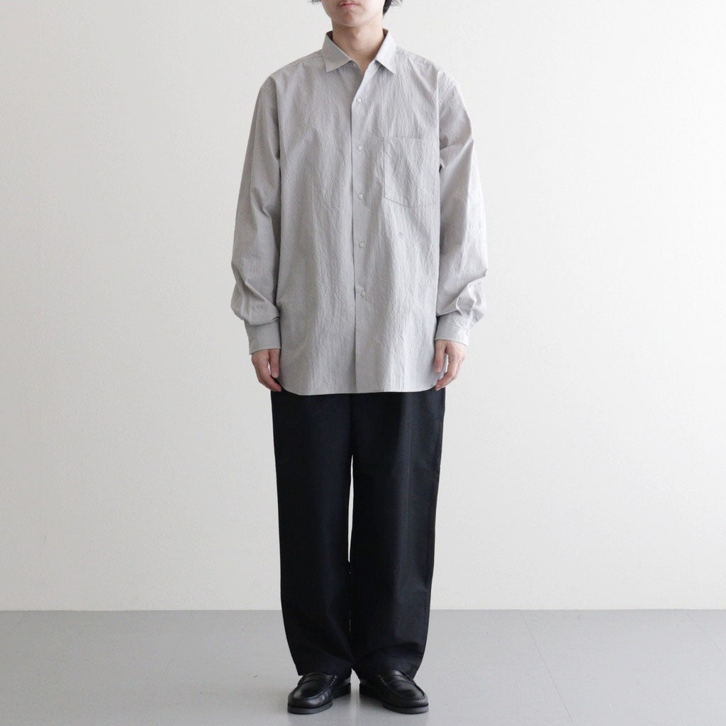Regular Collar Wind Shirt #Gray [S26SG082] - Diffusion 三重県