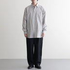Regular Collar Wind Shirt #Gray [S26SG082]