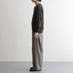 Cotton Silk Henleyneck #Charcoal [NEP-SS2627]