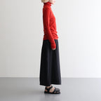 Wool Rib Turtle Neck #DarkRed [BHSW24F12F26]