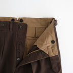 DOUBLE-PLEATED SMARTY TROUSER #WHISKY [252OJ-PT08]