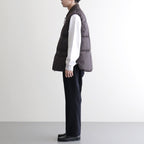 HIGH-COUNT SILK PUFF VEST #WHISKY [252OJ-VT02]