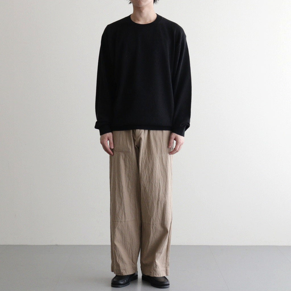 Silk/Cotton Nep Painter Pants #Beige [BHS26S006]