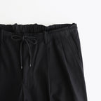 DOUBLE PLEATED EASY TROUSERS #BLACK [A25C04PT02C]