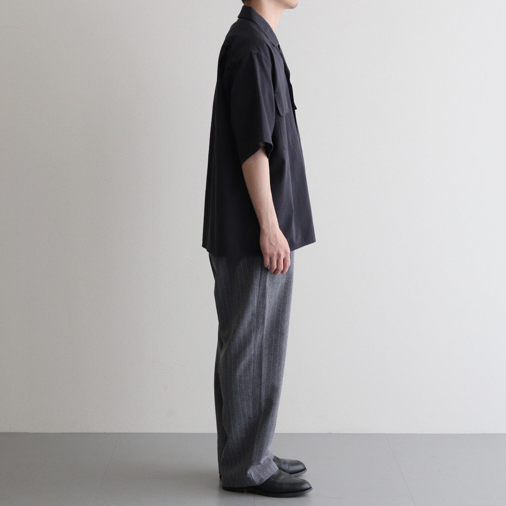 ORGANIC COTTON WASHER SATIN OPEN/C SH #NAVY [16551 50343]