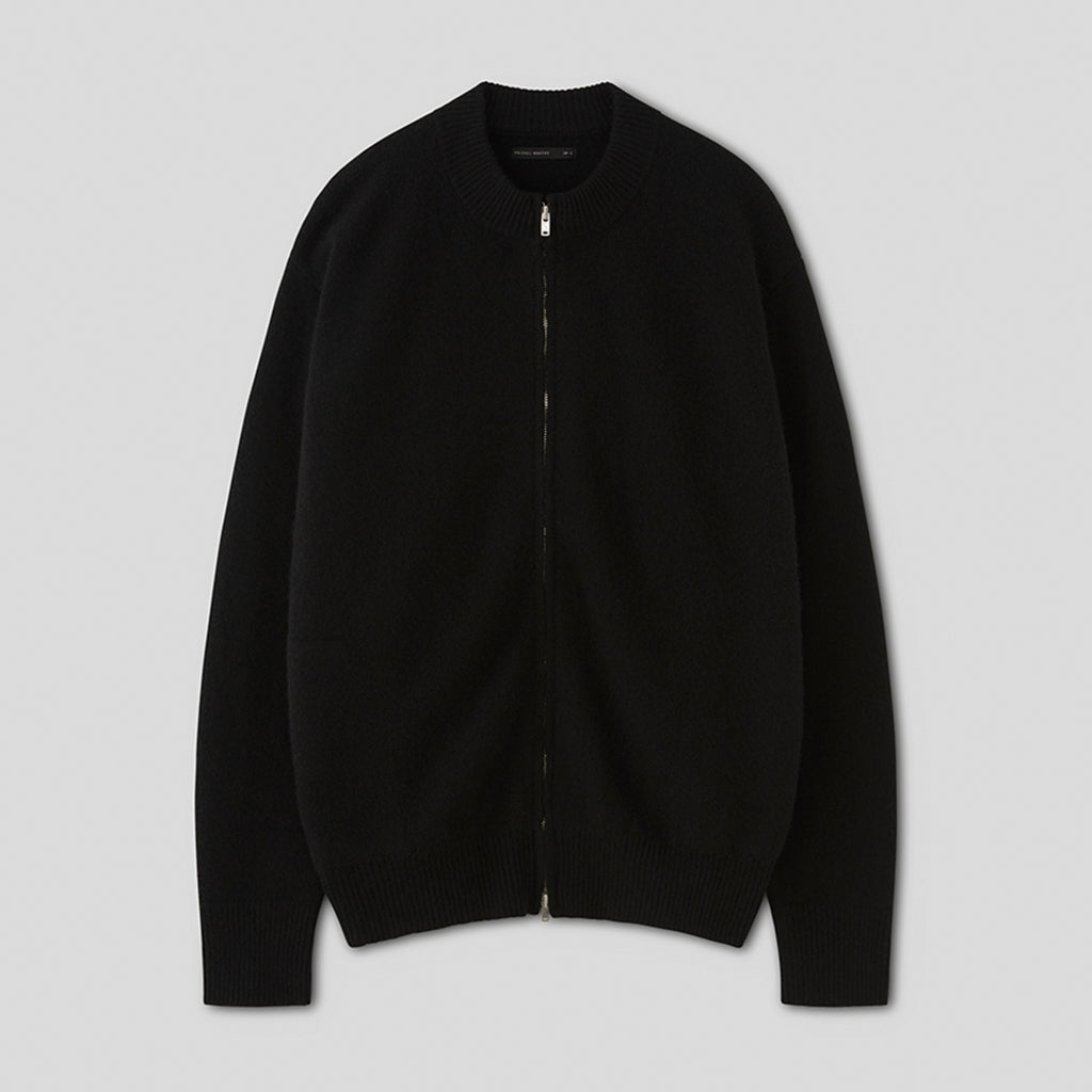 CASHMERE BOTTLENECK CARDIGAN #BLACK [PMLW-KN01]