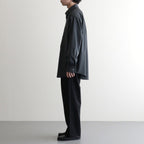 DOUBLE PLEATED EASY TROUSERS #BLACK [A26A15PT02C]
