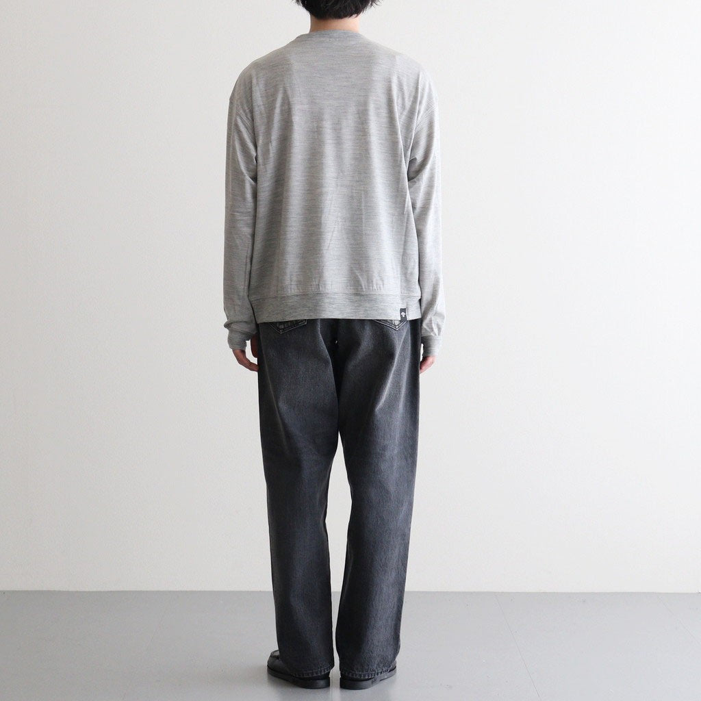 Washable Japanese Merino L/S Tee #GREY [SM61MC002]