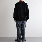 DOUBLE PLEATED WIDE TROUSERS #FOREST GRAY [A25C15PT02C]