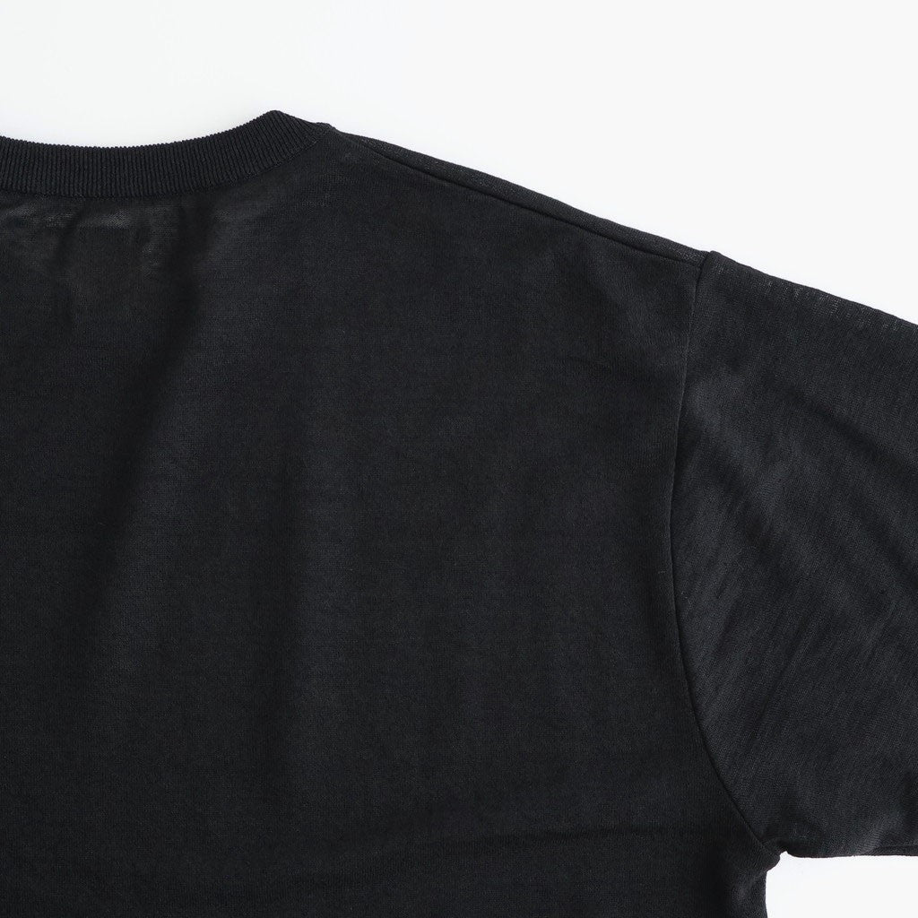 HEMP BROWSING T-SHIRT #BLACK [BN-26SM-079]