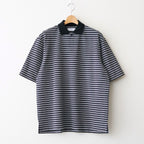 ONE BUTTON TEE S/S #BLACK BORDER [M26A14CS02B]
