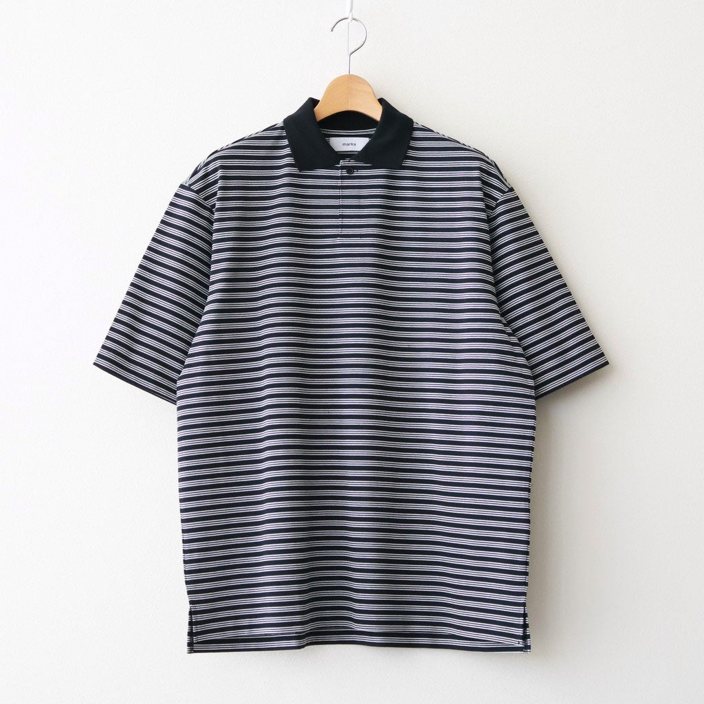 ONE BUTTON TEE S/S #BLACK BORDER [M26A14CS02B]