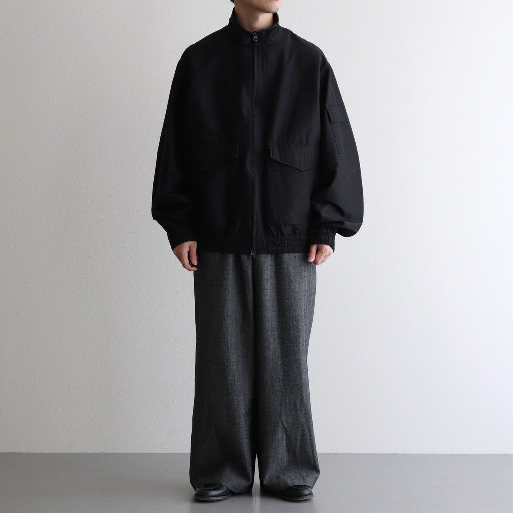 FLIGHT JACKET #CHAMBRAY BLACK [M25C08BL01C]