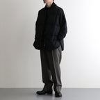 HIGH-COUNT SILK PUFF VEST #BLACK [252OJ-VT02]