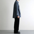 ZIP SHIRT #BLUE CHECK [A26C17SH03C]