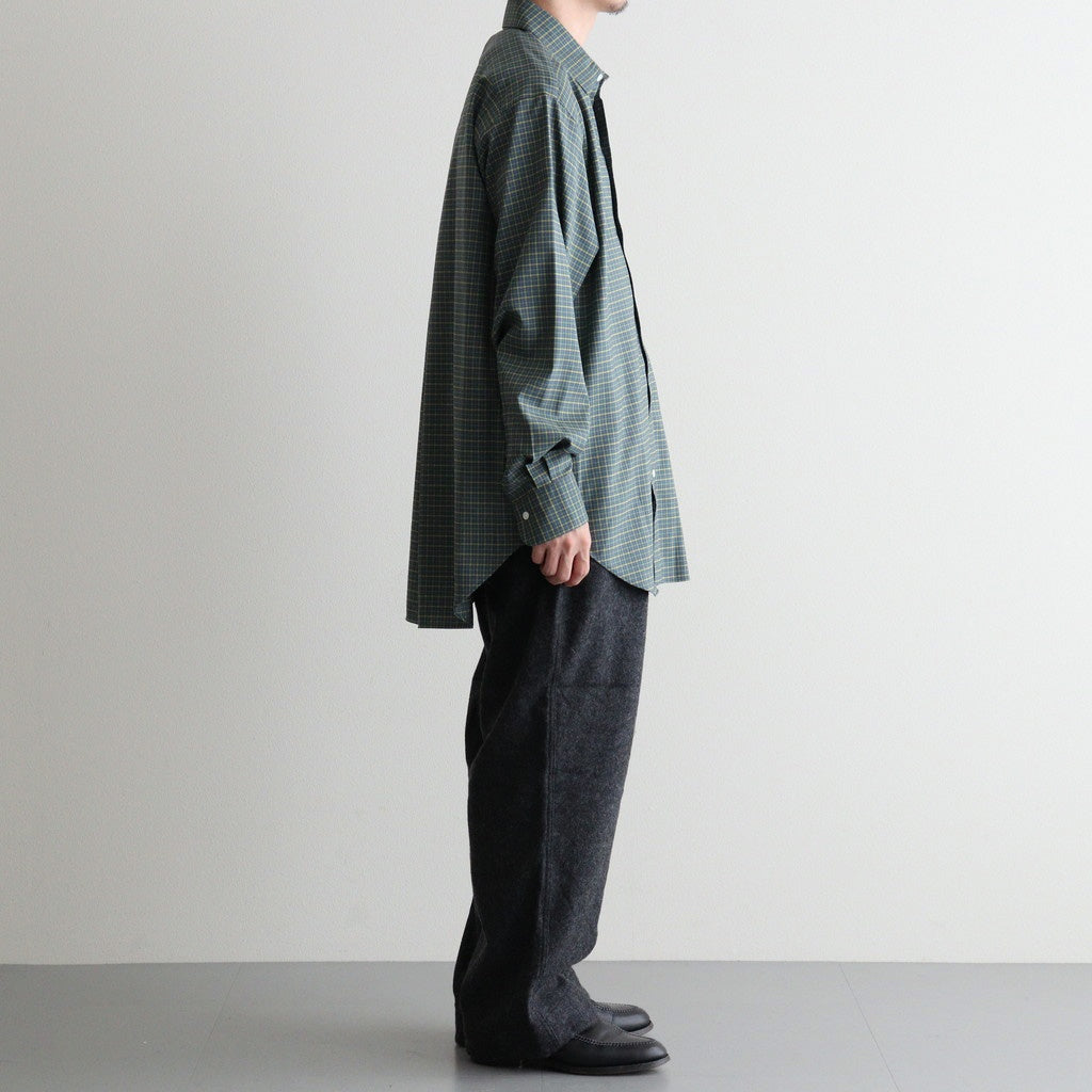 REGULAR FIT DRESS SHIRT #GREEN CHECK [A26C11SH01C]