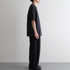 CREW NECK TEE #HEATHER BLACK [M26A13CS01B]