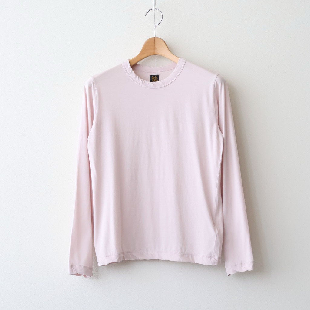 CHIFFON LONG T-SHIRT #PINK [BN-26SL-046]