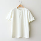 TUBE TEE (Henry-Neck) #RAW WHITE [251OJ-CT05]