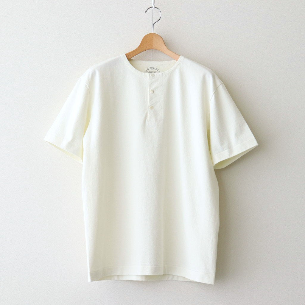 TUBE TEE (Henry-Neck) #RAW WHITE [251OJ-CT05]