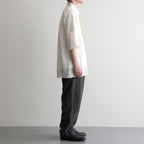 Silk-Co Voile Half-Sleeve Shirt #Ivory [BHS26S036SiCo]