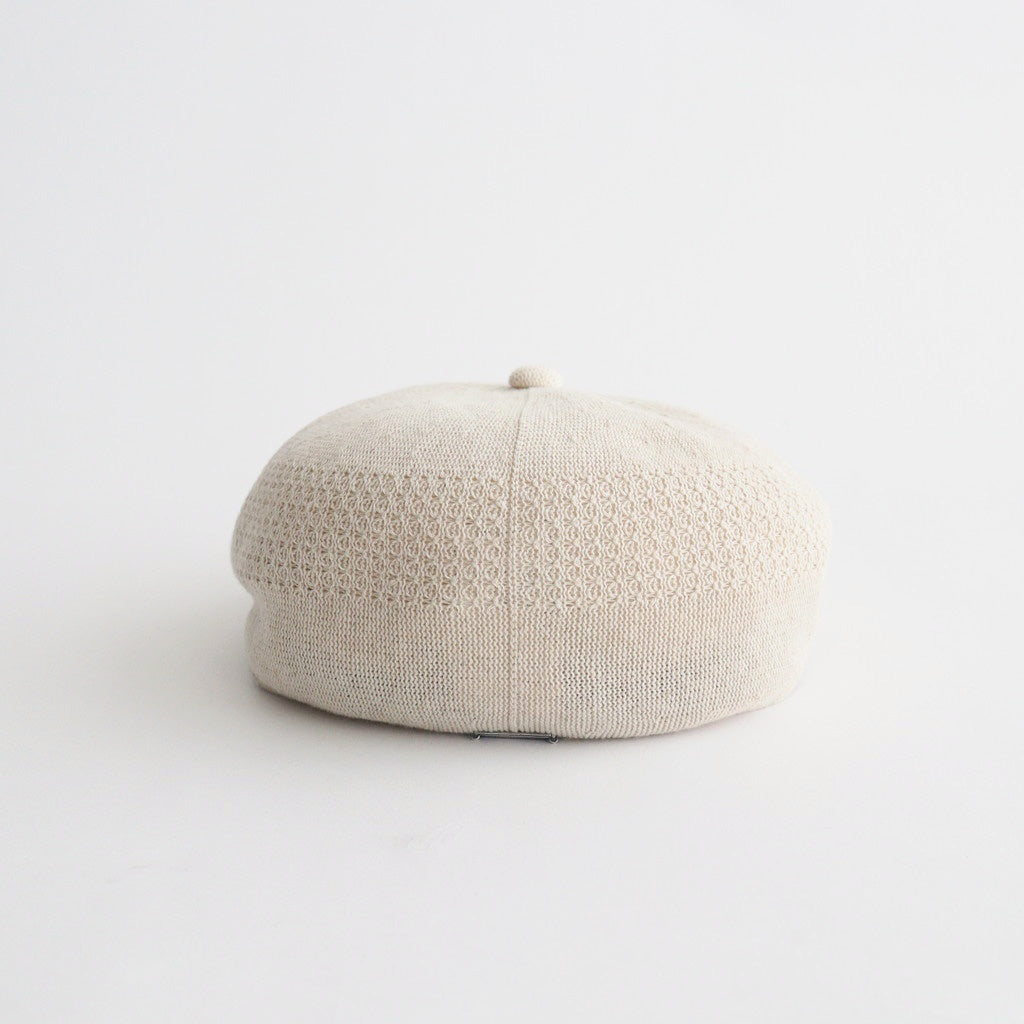 COTTON LINEN HUNTHING CAP - GENTLEMAN #IVORY [V01015]