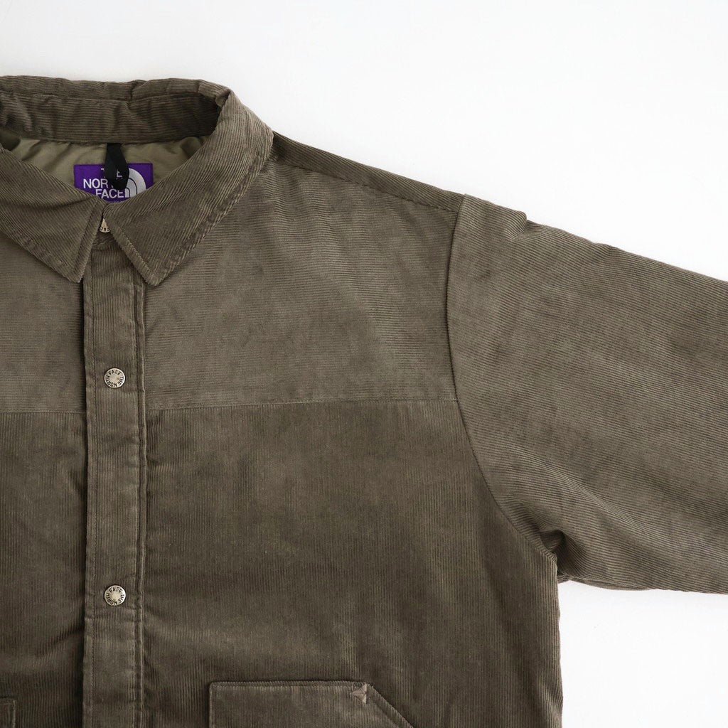 Corduroy Field Insulation Shirt Jacket #Olive [N26FA051]
