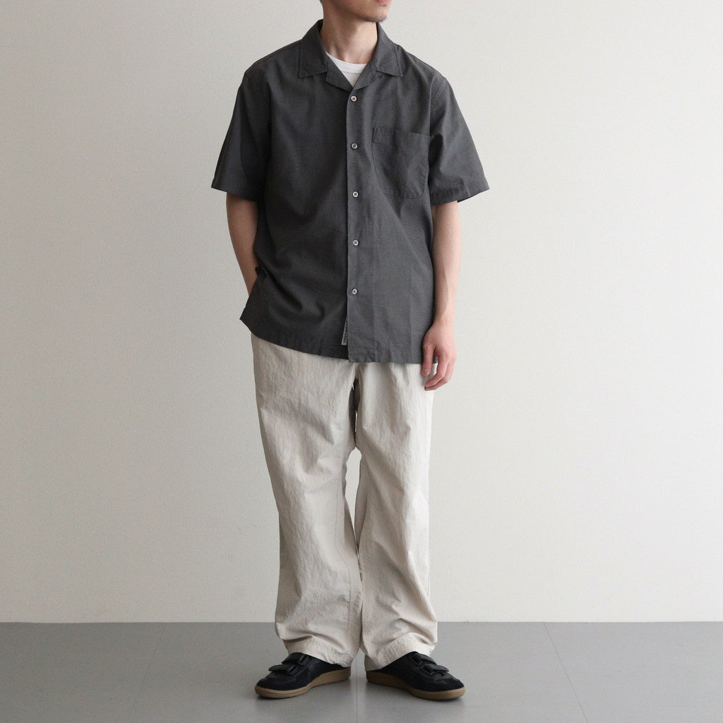 Open Collar Panama S/S Shirt #Gray [S25SG119]